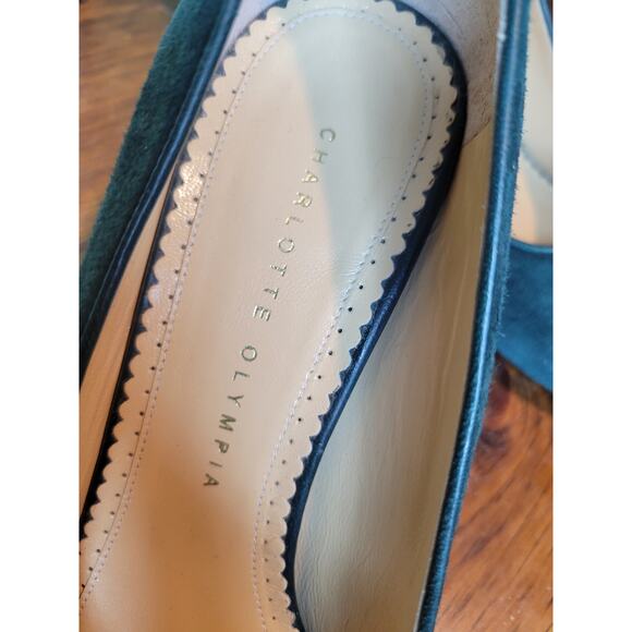 Charlotte Olympia Made in Italy Real Leather Suede Heel - Picture 4 of 6